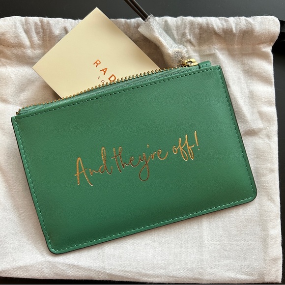 Brand New Radley x Kentucky Derby coin purse. Cute horseshoe charm on zipper - Picture 6 of 7